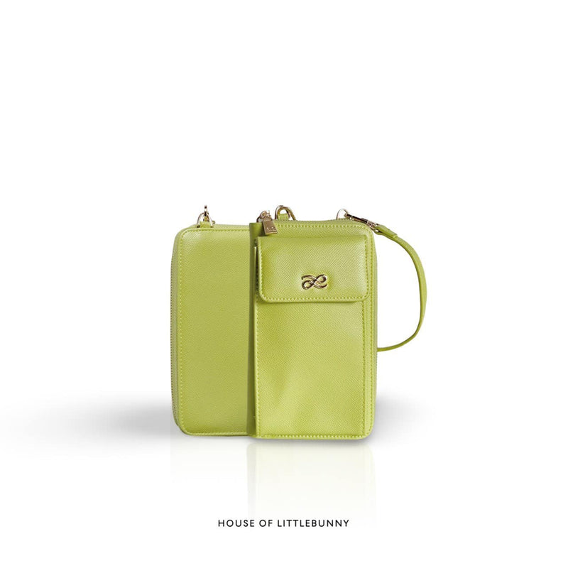 Phone Wallet Sling PU Lime