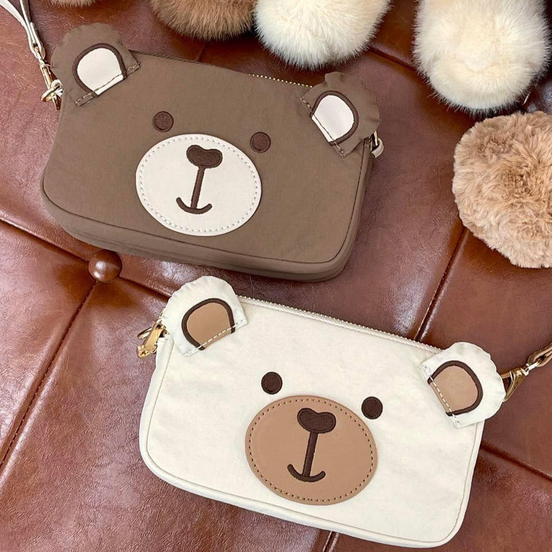 Bear Camera Multi-Zip Mini Bag