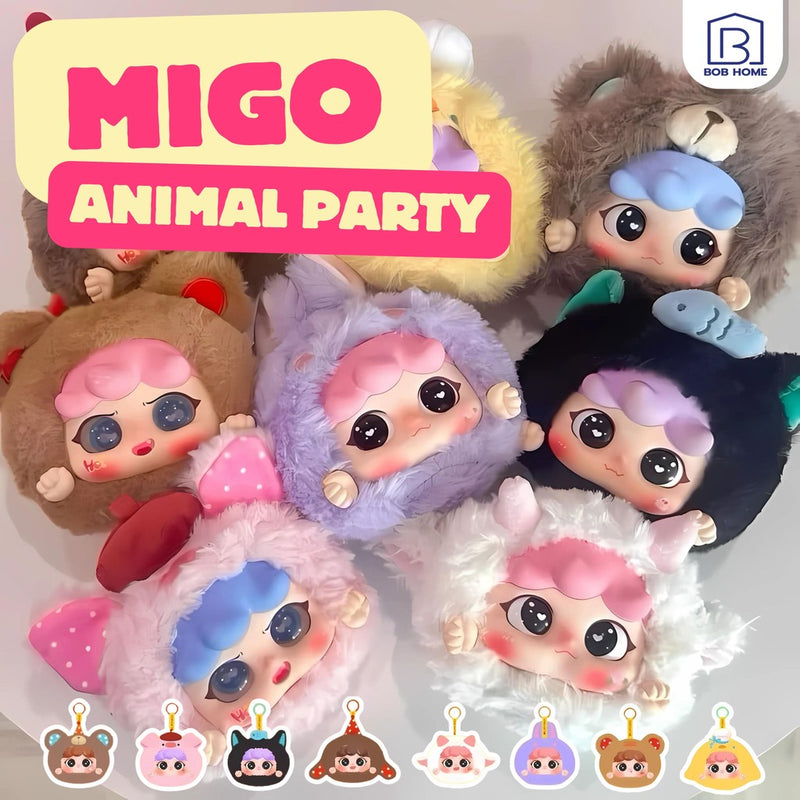 Migo Animal Party Plush Pendant (Blind Box)